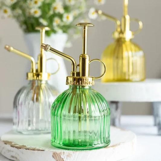 1PC 300Ml Plant Flower Glass Garden Waterer Mister Water Cans Spray Irrigation Needs Hairdressers Tools