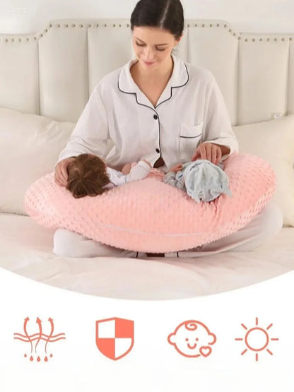 Baby Breastfeeding Pillow Doudou Velvet Multifunctional Pregnant Women Breastfeeding Artifact Pillow Slope Pillow Baby Pillow