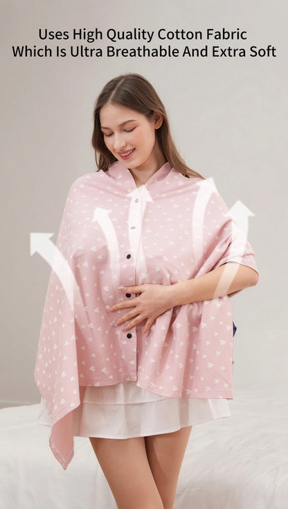 Mother Outing Breastfeeding Cover Cotton Baby Feeding Nursing Covers Adjustable Privacy Breastfeeding Apron Stroller Blanket