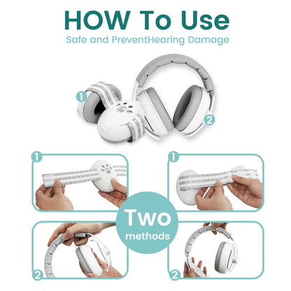Baby Ear Muffs for Newborns to Toddlers 3–48 Months, 25dB Noise Cancelling Headphones for Airplane Travel, Party and Fireworks, Soft & Adjustable Baby Hearing Protection