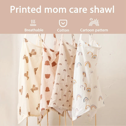 Breathable Breastfeeding Cover Baby Feeding Nursing Covers Adjustable Nursing Apron Outdoor Privacy Cover Mother Nursing Cloth