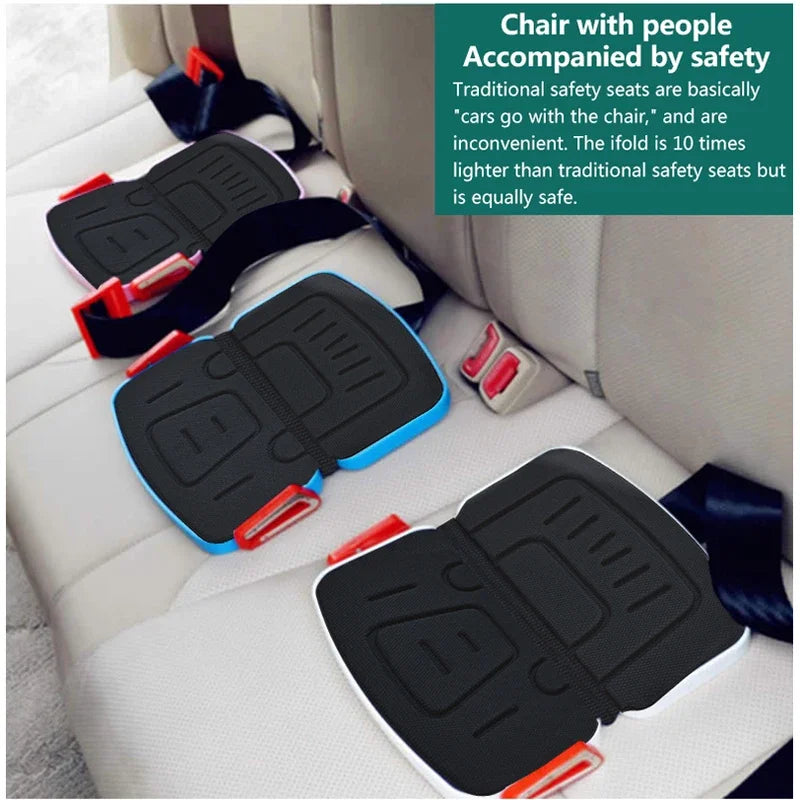 Mifold Portable Baby Car Seat Safety Cushion Travel Pocket Foldable Child Car Safety Seats Harness The Grab and Go Booster
