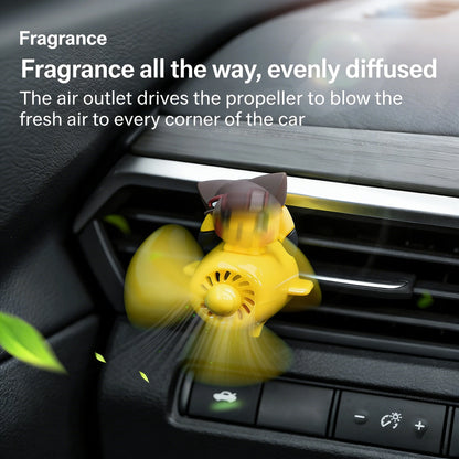 Car Vent Clip Air Freshener Long Lasting Fragrance Auto Odor Eliminator for Vehicle Interior