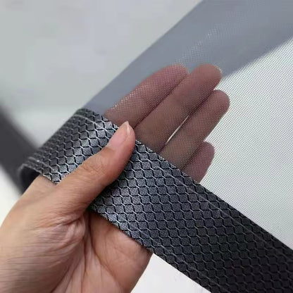 Left Right Side Universal Opening Magnetic Screen Door Fits Door, Reinforced Sewing Net Curtain for Balcony, French, Sliding Glass Door