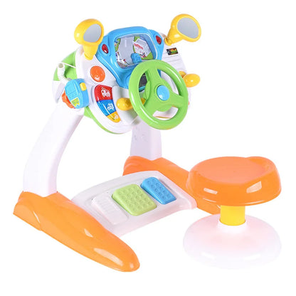 Child Simulation Music Simulated Driving Console Steering Wheel Toys Baby Driving Early Education Toys Intellectual Development