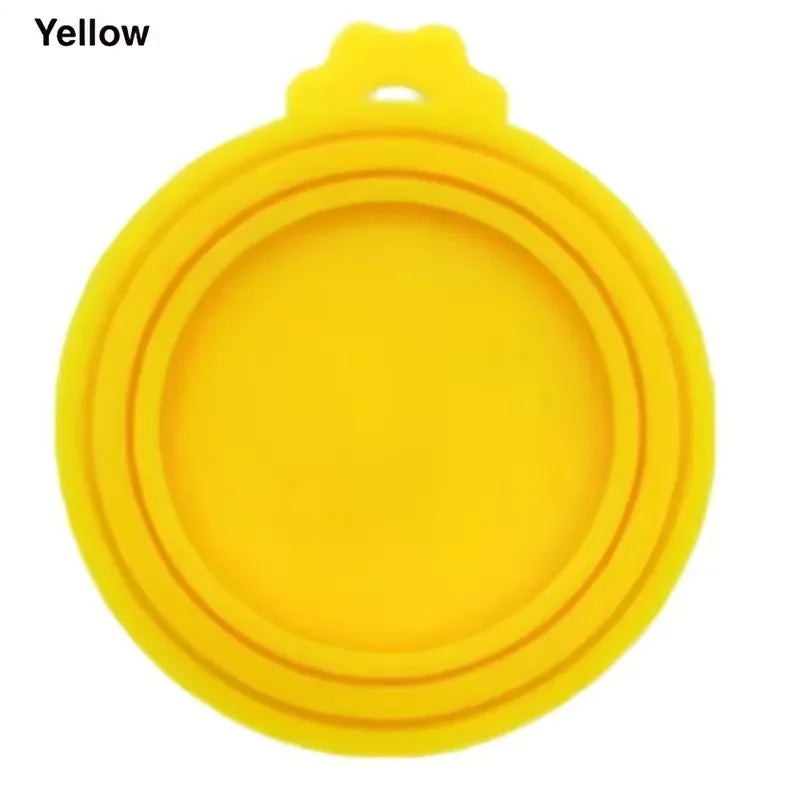 Food Can Lids Silicone Pet Food Can Covers for Dog  Cat Food One Tin Cap Fit Most Standard Size Dog Cat Food Canned