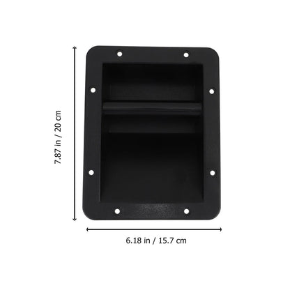 2pcs Portable Speaker Cabinet Handle Replacement Speaker Cabinet Strap Handle Speaker side handle replacement durable Recessed