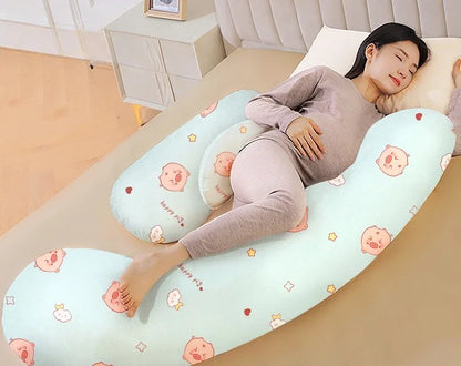 2025 New Comfortable Maternity Pillow Lumbar Side Pillow Multi-functional Abdominal Support H-shaped Pillow Pregnancy Products