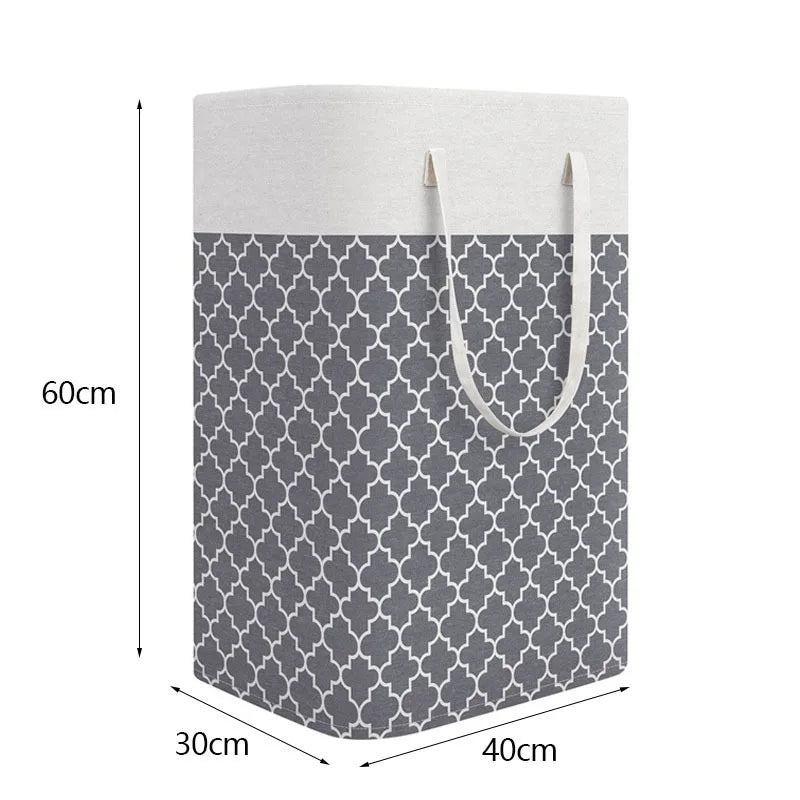 Laundry Hamper with Handles,Large Foldable Laundry Basket for Clothes, canvas Storage Bin&nbsp;