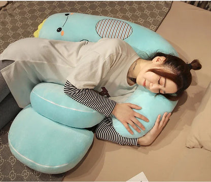 Pregnant Women Sleep on The Side of The Pillow The Pregnancy Belly Pillow Soft Comfortable Solid Color Lumbar Pillow Maternity