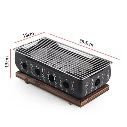 Portable Japanese Bbq Grill Korean Carbon Barbecue Grills Aluminium Alloy Indoor Outdoor Bbq Stove Barbecue Tools charcoal grill