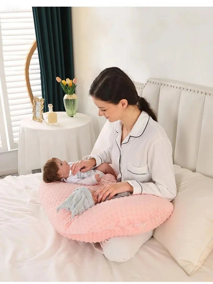 Baby Breastfeeding Pillow Doudou Velvet Multifunctional Pregnant Women Breastfeeding Artifact Pillow Slope Pillow Baby Pillow