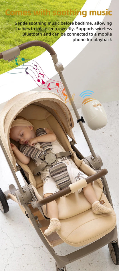 Portable Baby Stroller Rocker Accessories Automatic Infant Swing Sleep Soother with White Noise Baby Shaker Sleep Aid Device