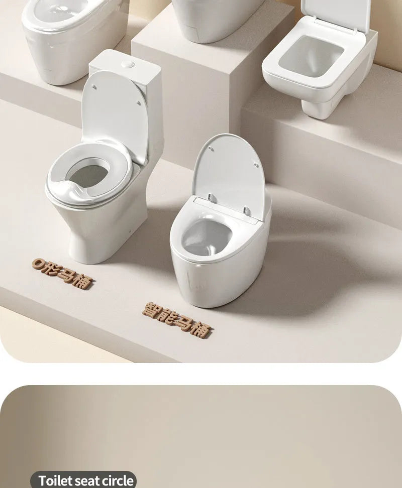 Potty Training Seat Built-in Toilet Seat, Elongated Toilet Seat Children's Toilet Seat Toilet Seat Children's Toilet Seat Universal Splash Proof Toilet for Male and Female Babies
