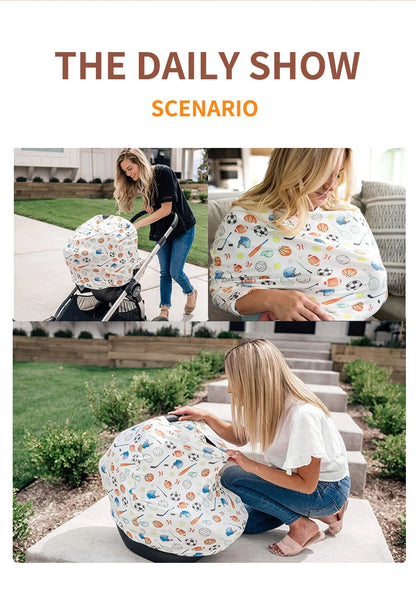 Happyflute Mum Universal Nursing Scarf Breastfeeding Privacy Cover Infant Car Seat & Stroller Baby Feeding Cover