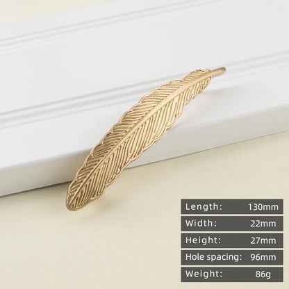 Cabinet Handles Brushed Brass Kitchen Knobs European style minimalist solid brass cabinet DIY pull handle classical luxury drawer gold knob cabinet door long handle