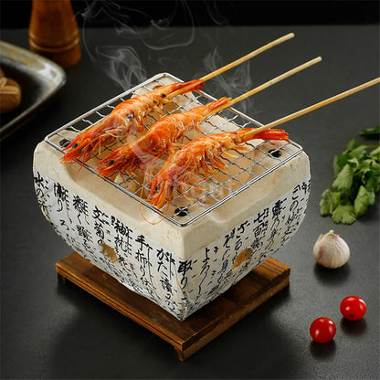 Portable Japanese Bbq Grill Korean Carbon Barbecue Grills Aluminium Alloy Indoor Outdoor Bbq Stove Barbecue Tools charcoal grill