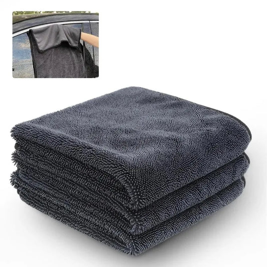 40x60CM/60x90CM Microfiber TowelsUltra-Thick Car Washing Towel Auto Extra Soft Rag Car Care Cleaning Drying Cloth New 2025