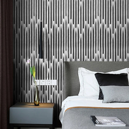 Wood Slat Wallpaper Peel and Stick Wood Grating Stripe Self-Adhesive Wallpaper Faux Wood Contact Paper Self Adhesive Home Decor