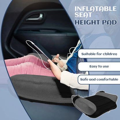 Car Inflatable Booster Seat PVC Universal Travel Portable Booster Cushion With Storage Bag For Kids Comfort and Safety Travel