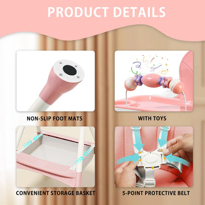 Baby High Chair, Convertible Infant Feeding Chair for Babies & Toddlers Table, Dining Booster Seat with Removable Tray