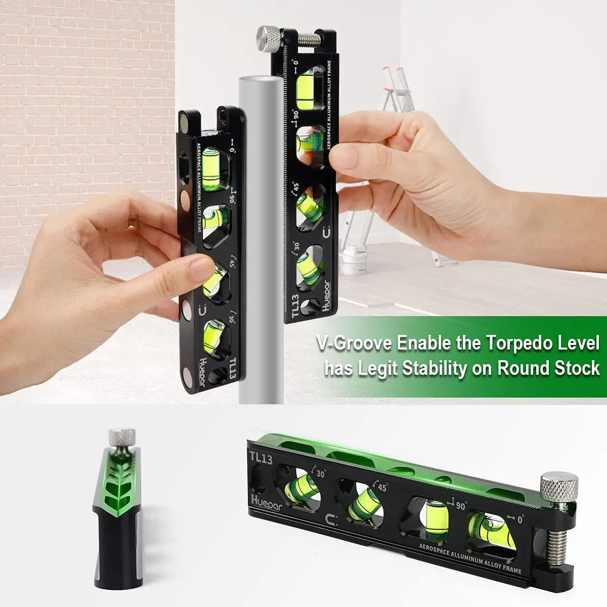 TL13 Magnetic Inclinometer 4 Bubbles Spirit Level Measuring Tool Standard Metric Rulers Horizon Vertical Laser Level Rule