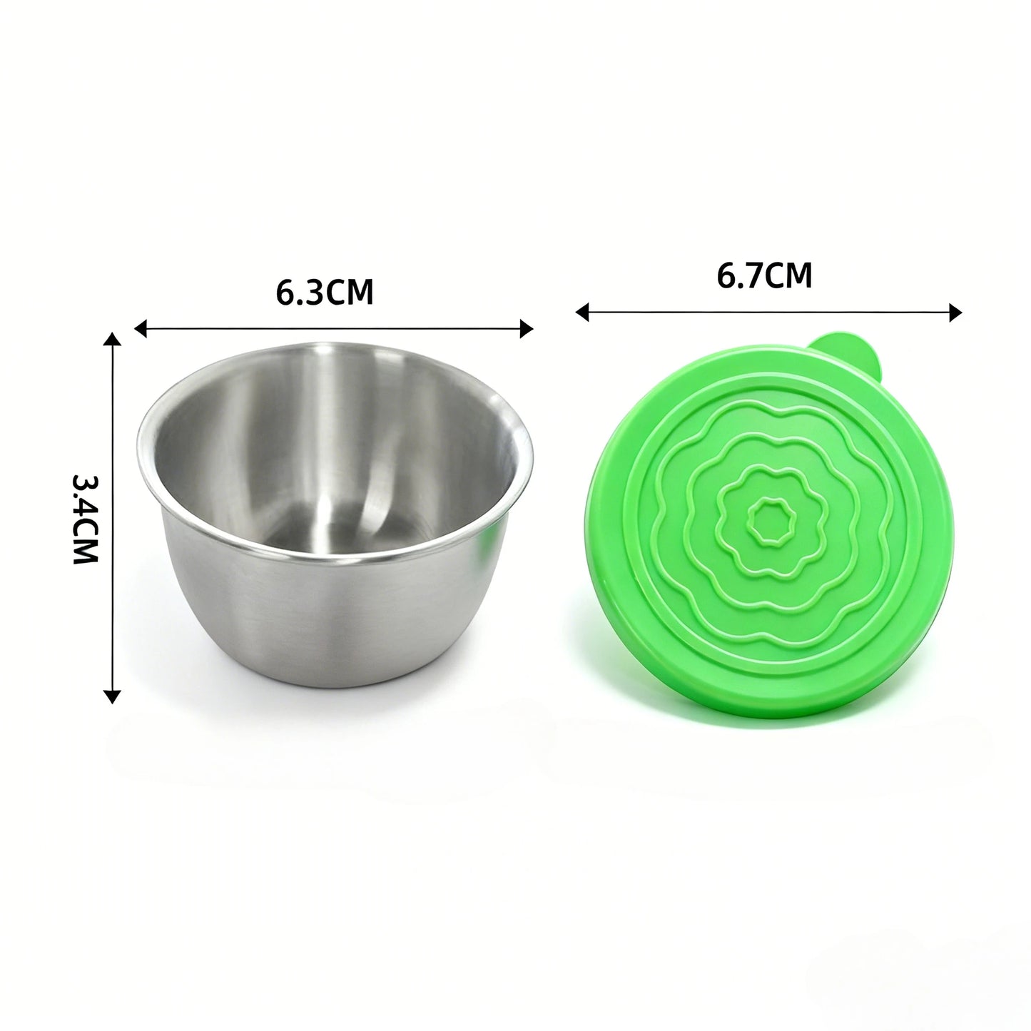 12pc 304 Stainless Steel Food Containers with Leakproof Lids - Dishwasher Safe Salad Dressing Cups for Meal Prep, Bento & Picnic