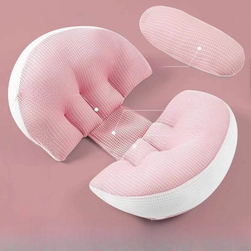 Ergonomic Pregnancy Pillow for Side Sleepers Pregnancy Support Cushion Waist Protection Relieve Abdominal Back Pressure