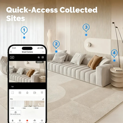 WIFI Tuya Camera Indoor 5MP Baby Monitor Two Way Talk 4X Zoom PTZ 360°  Surveillance Cameras Support Alexa Google Smart Life