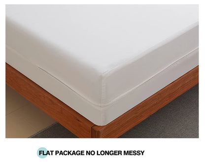 Waterproof Mattress Protector with Zipper Soft & Breathable & Noiseless Antibacterial, Anti-mite Mattress Cover , Queen/King