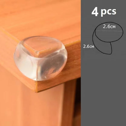 4/10pcs Baby Safety Corner Silicone Protector Table Soft Transparent Children Anti Collision Corner Edge Protection Guards
