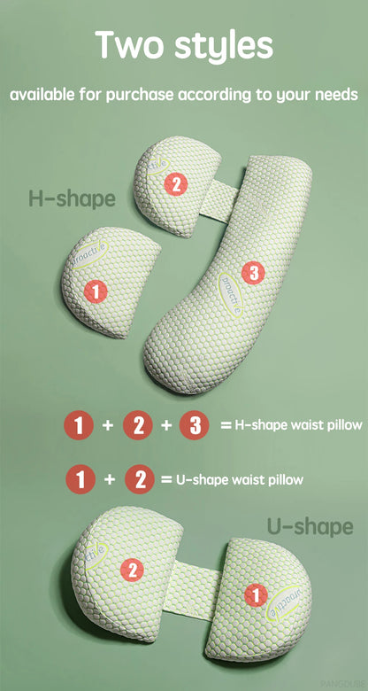 Pregnancy Pillow - Full Body Maternity Support for Back & HIPS, Soft Sleeping Pillow with Removable Cover, Comfort for Side Sleepers and Pregnancy