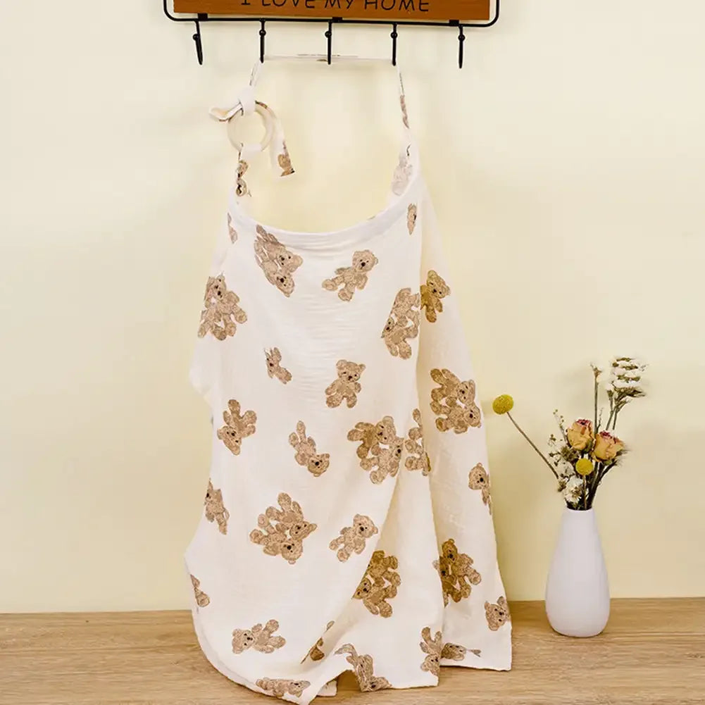 Baby Breastfeeding Cover Cotton Baby Feeding Nursing Cover Adjustable Privacy Breastfeeding Apron Soft Gauze Stroller Blankets