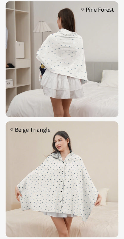 Breathable Baby Feeding Nursing Covers Mum Breastfeeding Nursing Poncho Cover Up Adjustable Privacy Apron Outdoors Nursing Cloth
