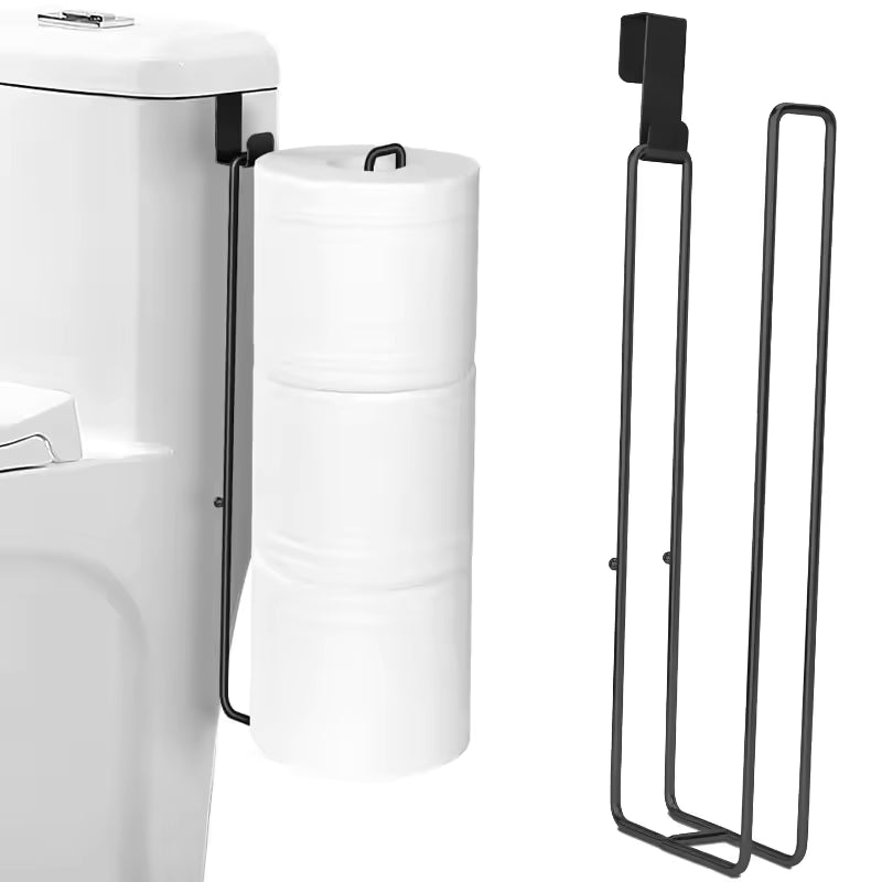 Freestanding Toilet Paper Holder with Storage – Holds 3 Spare Rolls, Heavy-Duty Steel, Chrome Finish, Easy Assembly, Space-Saving Bathroom Organizer