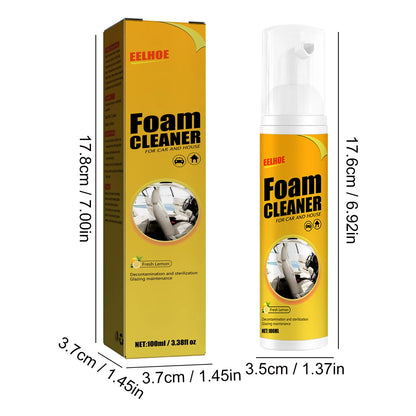 100/150/250ML Multi-Purpose Foam Cleaner Spray Leather Cleaning Auto Home Surfaces Foam Cleaners for Car Wash Maintenance