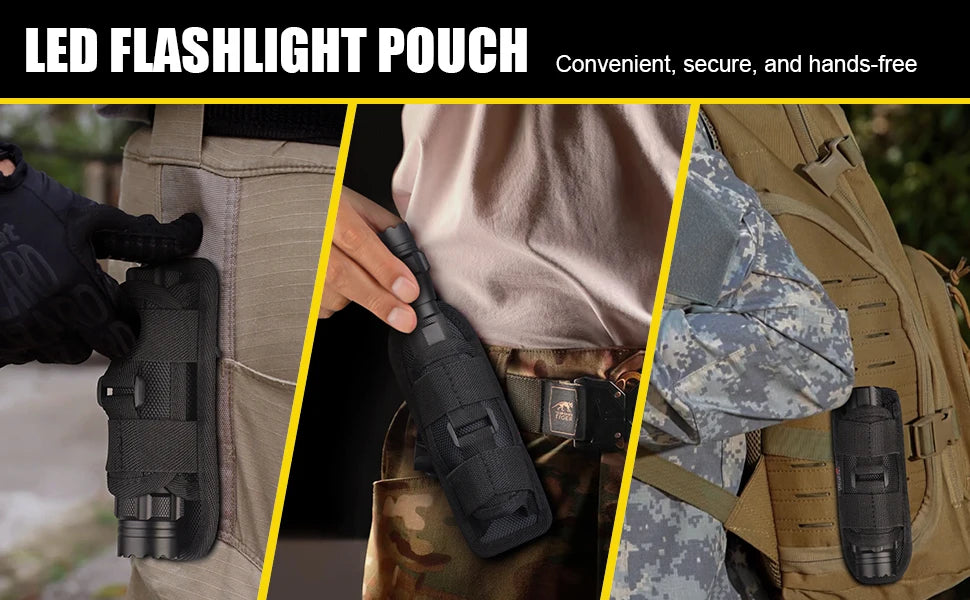 Tactical Flashlight 1200 High Lumen Duty Belt Flashlight for Law Enforcement, Premium Police Flashlight with Holster for Duty Belt,led Flashlight Gifts
