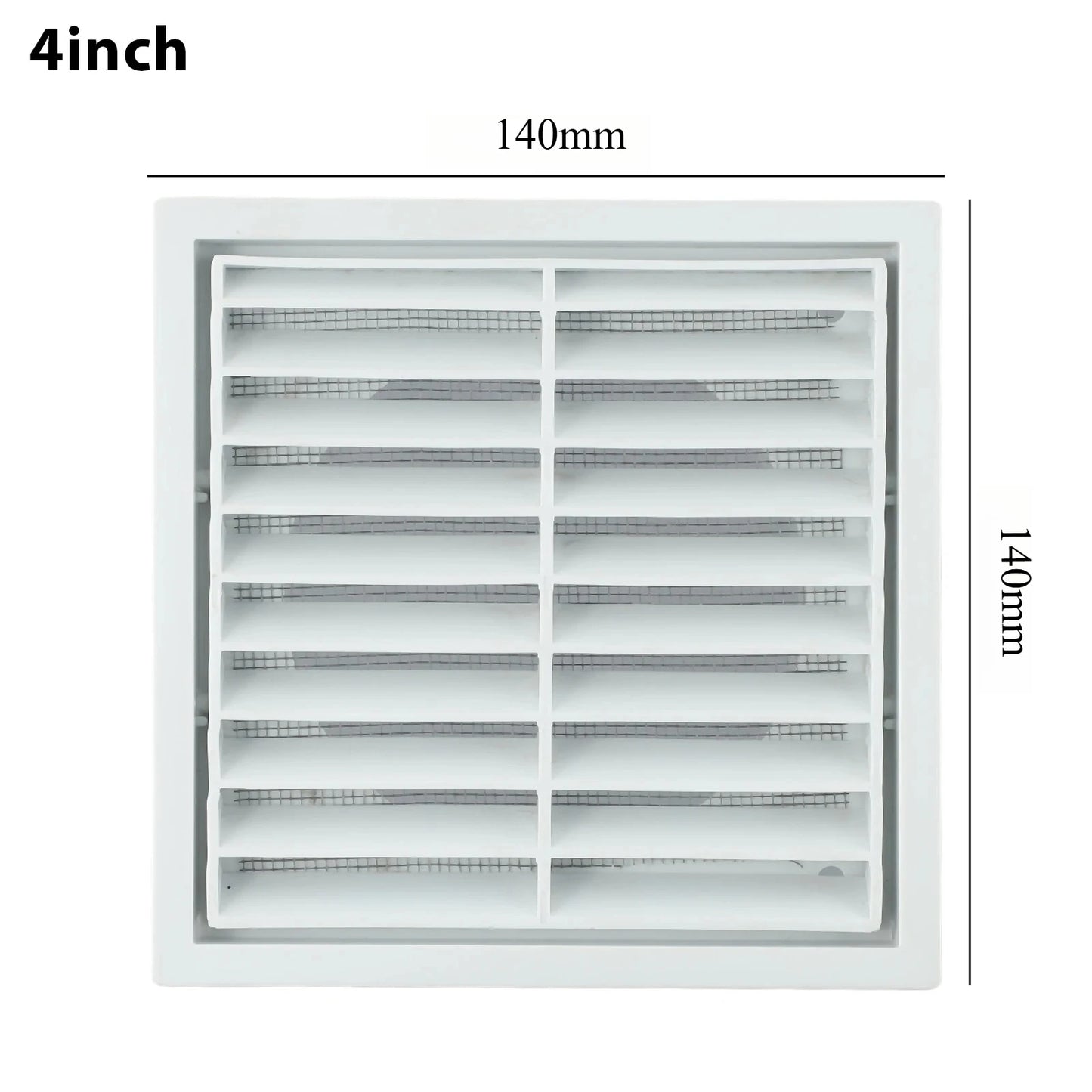 Efficient Ventilation Grille Durable PP Material Air Exhaust Outlet Fresh for Wall Ceiling Openings Vermin and Rodent Protection
