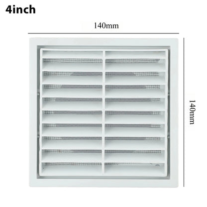 Efficient Ventilation Grille Durable PP Material Air Exhaust Outlet Fresh for Wall Ceiling Openings Vermin and Rodent Protection