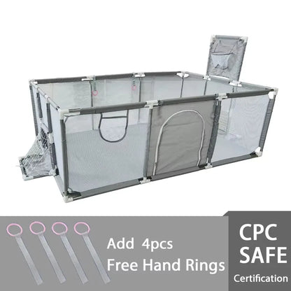 Playpens for Baby with Pull Rings Indoor Baby Playground Kids Balls Pool  Activity Fence Baby Games Park Child Safety Barrier
