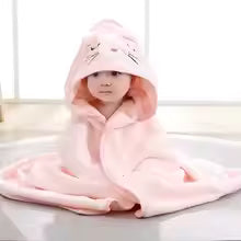 Hooded Baby Towels, Soft Baby Towels, Absorbent Baby Bath Towels Toddler Bathrobe Infant Bath Towel Boy Girl Blankets Swaddle With Hood Cartoon Coral Fleece Towel Blanket Newborn Kids Bedding