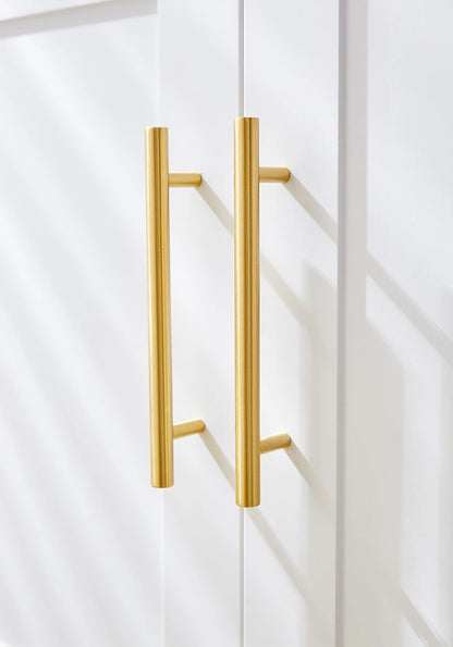 Cabinet Handles Brushed Brass Kitchen Knobs European style minimalist solid brass cabinet DIY pull handle classical luxury drawer gold knob cabinet door long handle