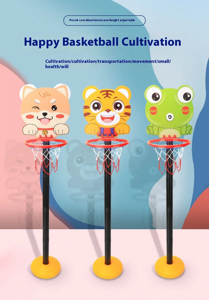 Children's Version Vertical Adjustable Lifting Basketball Rack Outdoor Home Indoor Sports Crtoon Rebound Parent-child Interacti