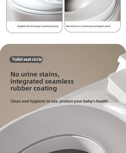 Potty Training Seat Built-in Toilet Seat, Elongated Toilet Seat Children's Toilet Seat Toilet Seat Children's Toilet Seat Universal Splash Proof Toilet for Male and Female Babies
