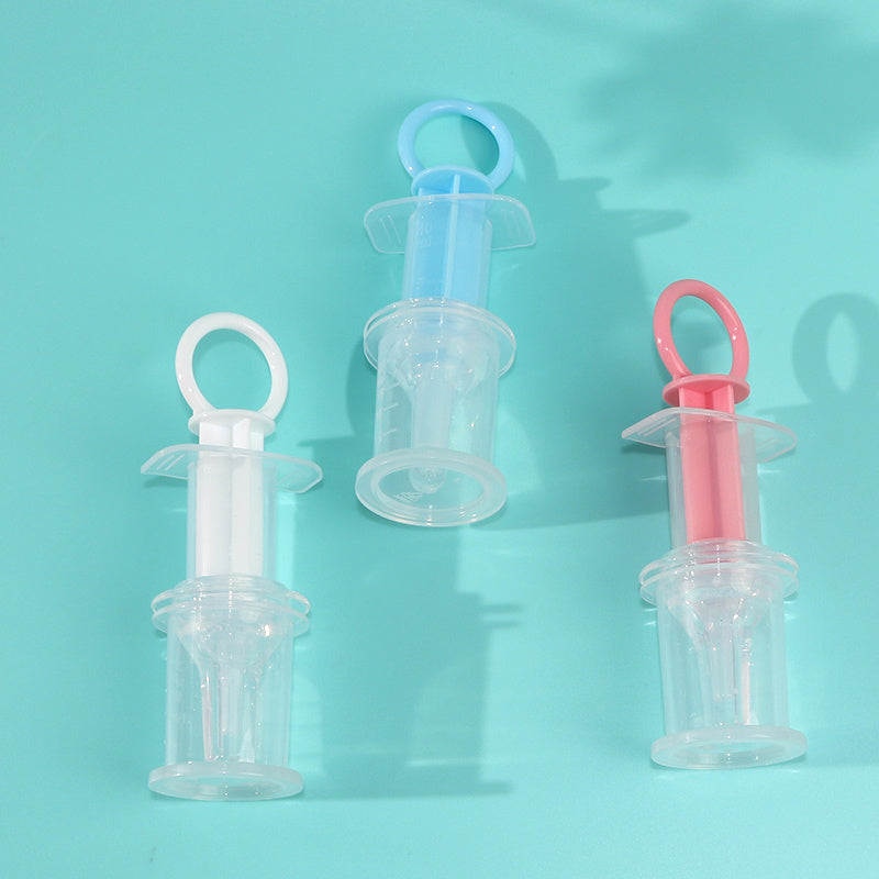 Baby Pacifier Feeder, Baby Liquid Medicine Dispenser, Anti-choking Silicone Needle Feeder Water Feeder, With Measuring 20ml Cup
