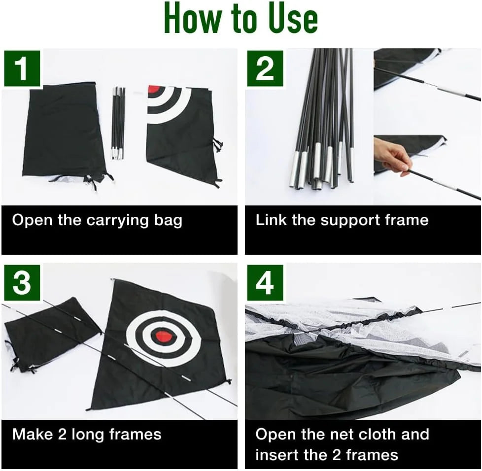 Golf Net with Practice Mat,Golf Hitting Aid Nets 6.56ft*4.59ft for Backyard Driving Chipping Training Swing,Gifts for Men Dad Him and Golfer