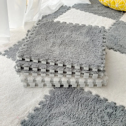 Soft Plush Children's Mat Baby Play Mat Baby Toys Eva Foam Puzzle Carpet In Children's Room Keep Warm Playmat 30*30*1CM