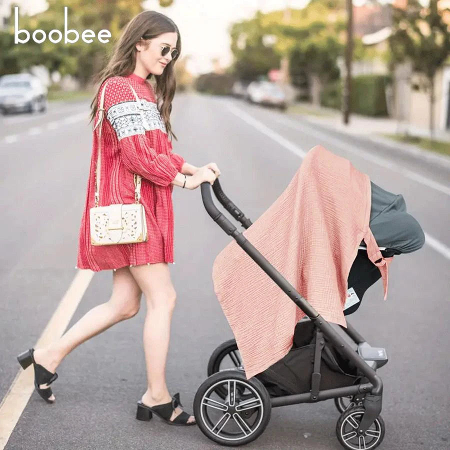 1Pc Gauze Nursing Cover, Nursing Apron, Multi-Purpose Car Seat Stroller Cover, Multi-Color Optional, Breathable 100% Nursing Cover Cloth Artifact, Outdoor Anti-Exposure Nursing Towel When Going Out. Perfect Gift for Mom.