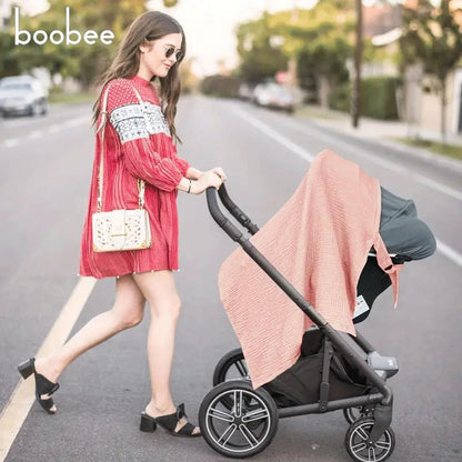 1Pc Gauze Nursing Cover, Nursing Apron, Multi-Purpose Car Seat Stroller Cover, Multi-Color Optional, Breathable 100% Nursing Cover Cloth Artifact, Outdoor Anti-Exposure Nursing Towel When Going Out. Perfect Gift for Mom.