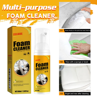 100/150/250ML Multi-Purpose Foam Cleaner Spray Leather Cleaning Auto Home Surfaces Foam Cleaners for Car Wash Maintenance
